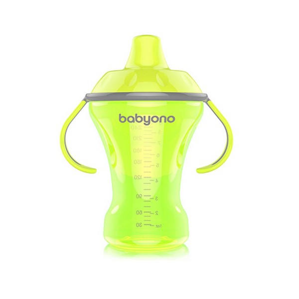 Продукт Babyono Natural - Неразливаща чаша с твърд накрайник 260 мл. - 0 - BG Hlapeta